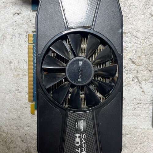 议价蓝宝石HD7750 1G原装拆机独立显卡,AMD经典中端神卡