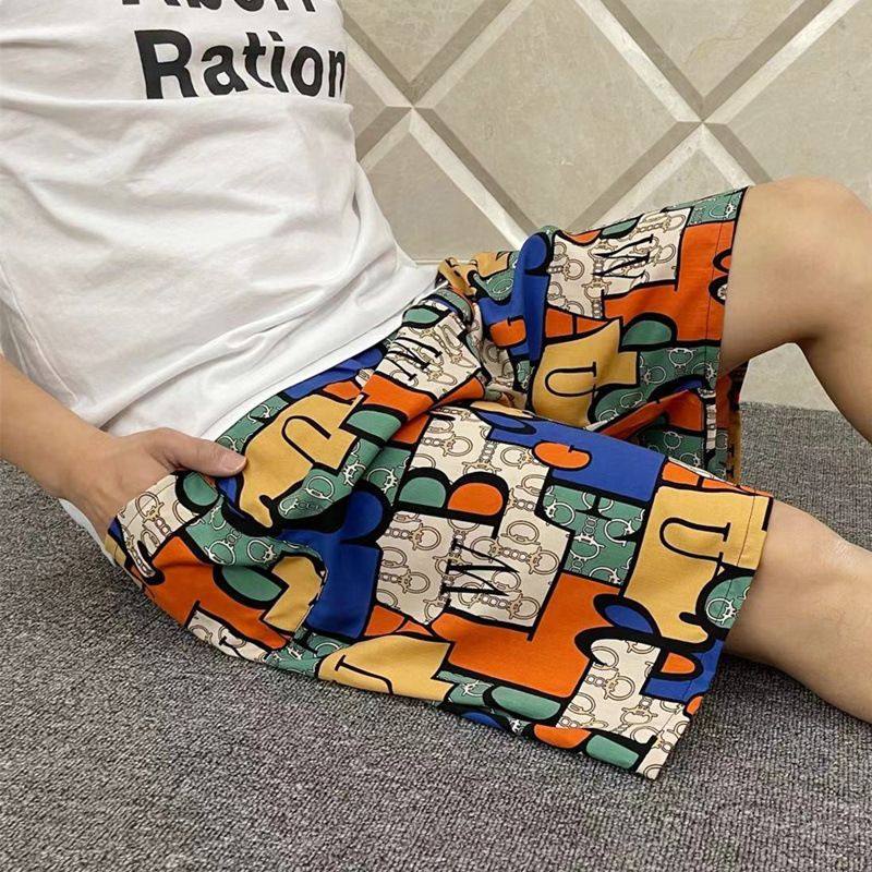 夏季薄男士绵绸人造棉大裤衩沙滩裤家居裤加肥加大棉短裤睡裤,男装,短裤,淘宝优惠券,粉丝福利购,淘宝优惠卷