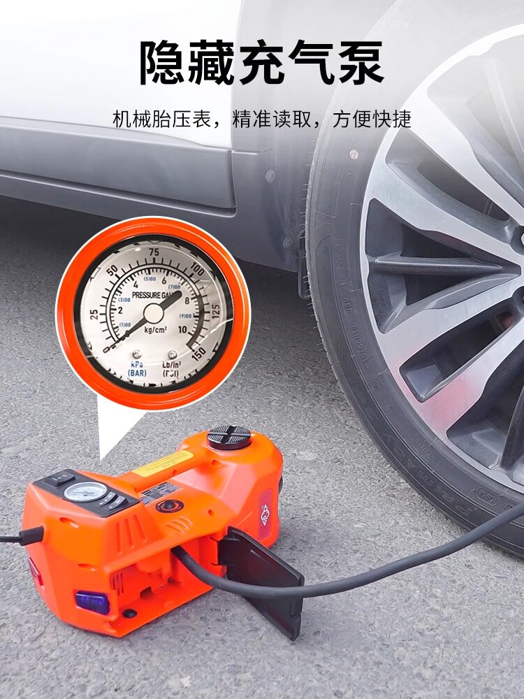 汽车液压电动0kg顶汽车越野12V汽车气泵救援千金顶哈公