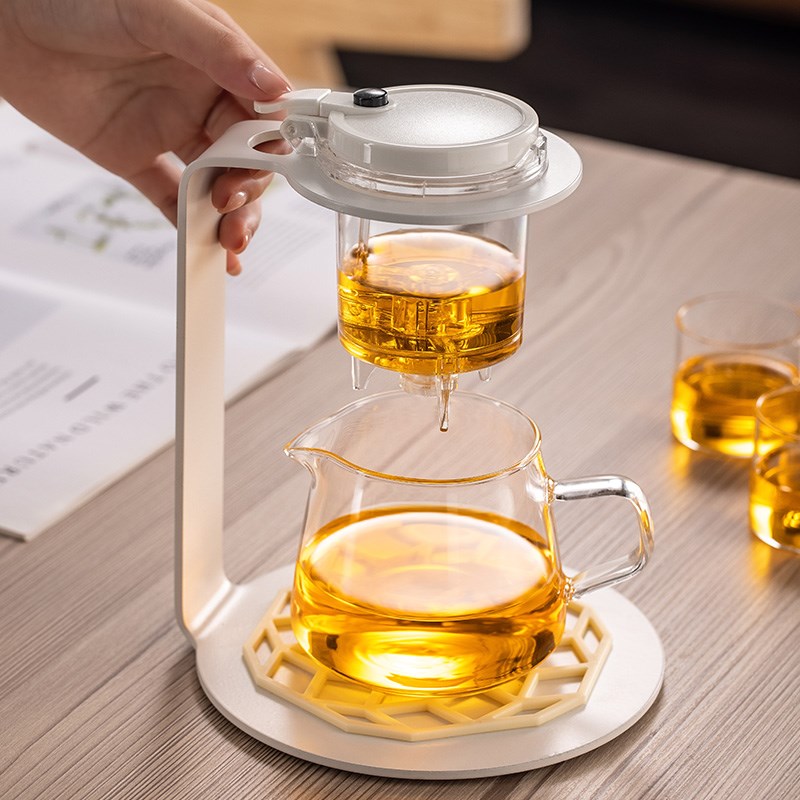 玻璃冲茶器懒人j自动m功夫茶具套装茶水分离泡茶壶过滤茶杯家用沏