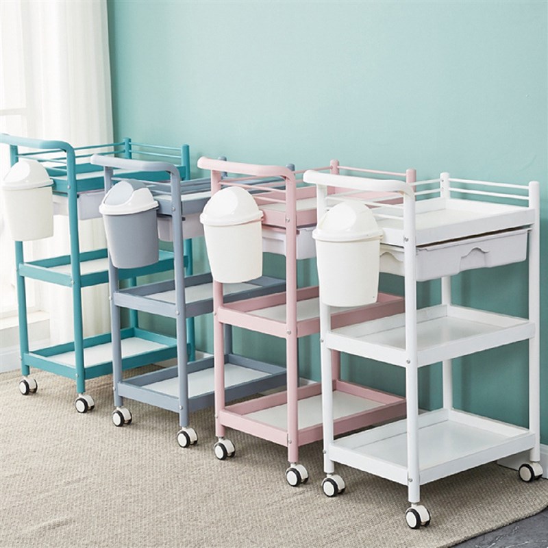 美容车美容院手i推工具车美容小气泡仪器滑轮车小推车置物架