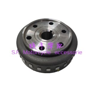 赛350磁钢飞轮QJ350GS F磁电机线圈发动机S线圈飞轮组合定子