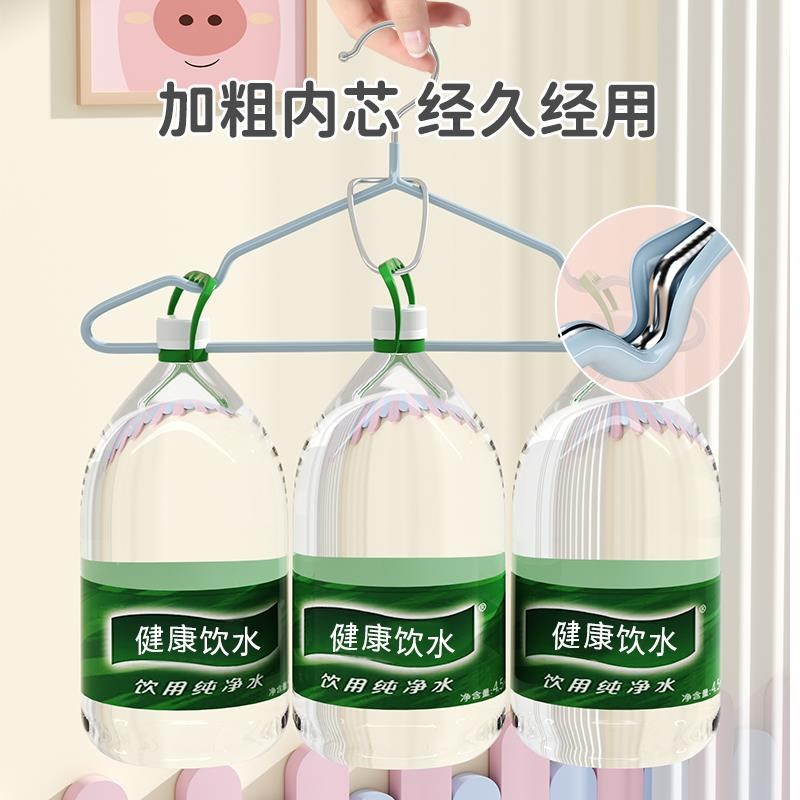 妙然儿童衣架衣撑子宝宝晾衣服架防滑挂L晒衣架子干湿两用20祇