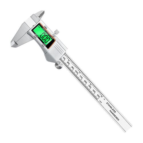 电子游标卡尺 背光屏0-150mm数字游标量具 不锈钢金X属壳数显卡尺