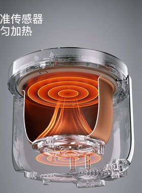 龙的LD-FS351电饭煲家用多功能电饭锅3L不沾锅内胆智能.饭煲可预