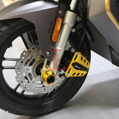 适用钱江鸿150ADV改装 前卡钳保护罩QJ150LADV铝合金前刹车泵防摔