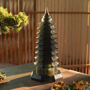 2023绿色琉璃9九p层文昌塔旗舰店学生用的红色工艺品水晶摆件女生