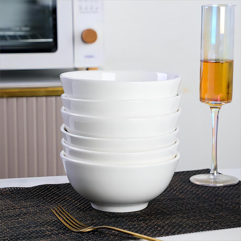 吾安碗瓷纯白大众釉下彩