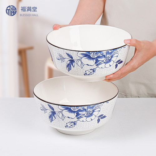 2025新款欧碗家用陶瓷大号汤碗创意拉面碗轻薄吃饭碗盛汤深碗餐具