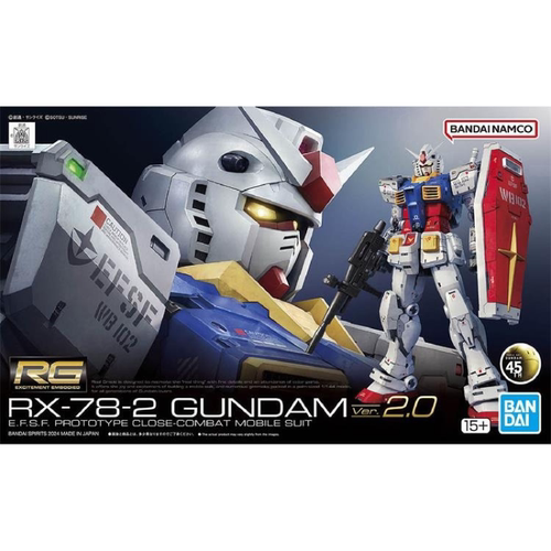 万代 RG RGU 1/144 RX-78-2 元祖 高达 VER 2.0 拼装模型