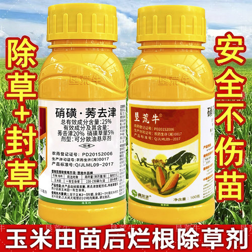 玉米苗后除草专用剂硝磺莠去津玉米田锄草剂苞谷地苗后禾阔双锄