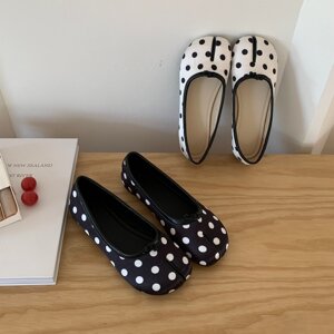 missshoe韩式波点分趾平