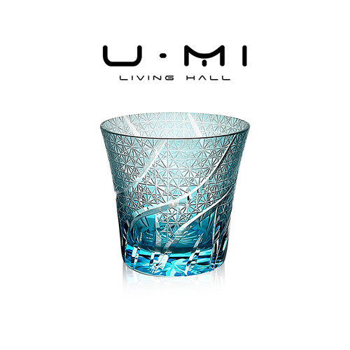 U Mi LIVING · 海蓝 | 酒具江户切子杯洋酒杯水晶玻璃杯威士酒杯