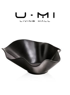 U Mi LIVING · 釉安 | 果盘陶瓷零食盘高级感水果收纳筐波浪果盘