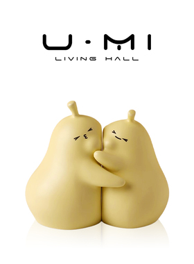 U Mi LIVING · 抱抱梨 | 摆件抱抱梨陶瓷装饰摆件奶油风可爱礼物