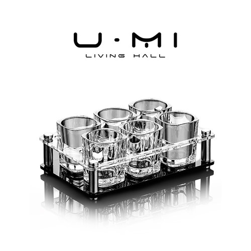 U Mi LIVING · 星沉 | 酒具家用轻奢白酒杯套装一口杯玻璃烈酒杯