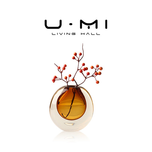 U Mi LIVING · 悠然 | 花瓶创意客厅简约玻璃花瓶插花摆件装饰瓶