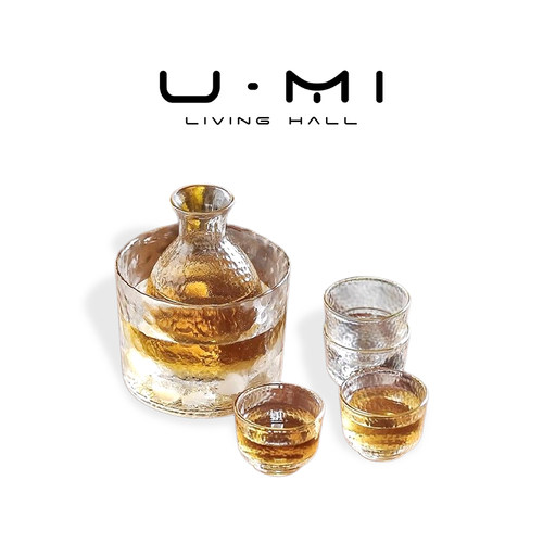 U Mi LIVING · 酒色| 酒具渐变日式小酒杯玻璃清酒壶家用烫酒壶