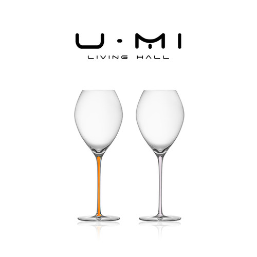 U Mi LIVING·彩虹|大肚水晶玻璃红酒杯轻奢香槟细杆勃艮第高脚杯
