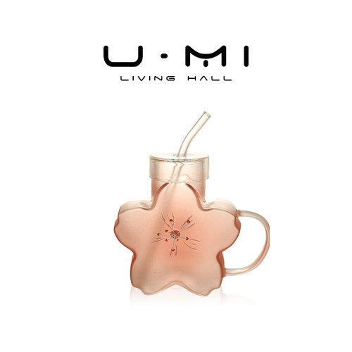 U MiLIVING·春日|杯具创意水杯玻璃杯高颜值ins风樱花杯家用送礼