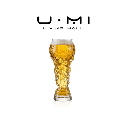 U Mi LIVING · 足球|创意新款足球款玻璃啤酒杯大号家用扎啤酒杯