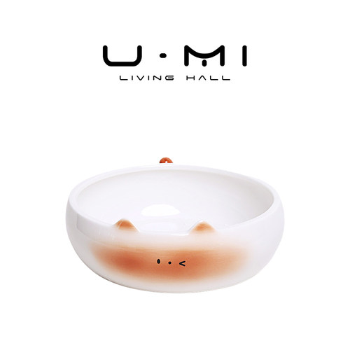 U Mi LIVING · 喵屿 | 果盘可爱陶瓷创意暹罗猫零食糖果收纳盘