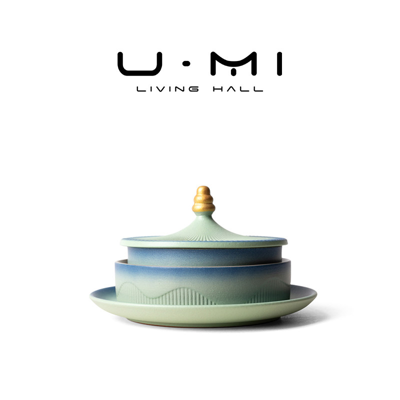 U Mi LIVING · 绛雪 | 果盘新中式国潮陶瓷干果盘糖果盒节日送礼图片
