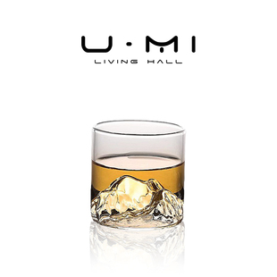 酒具洋酒杯家用高档威士忌酒啤酒杯耐热水杯 LIVING·观山