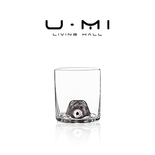 U Mi LIVING·动物 | 酒具家用高档加厚3D立体玻璃杯威士忌洋酒杯