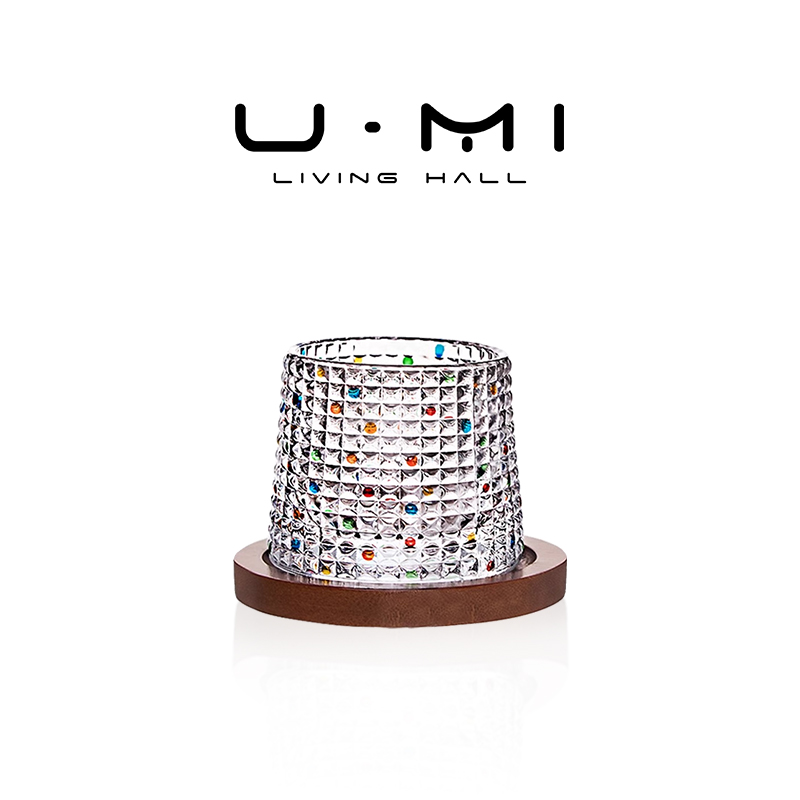U Mi LIVING·对酒 | 酒具威士忌酒杯旋转解压杯不倒翁水晶玻璃杯