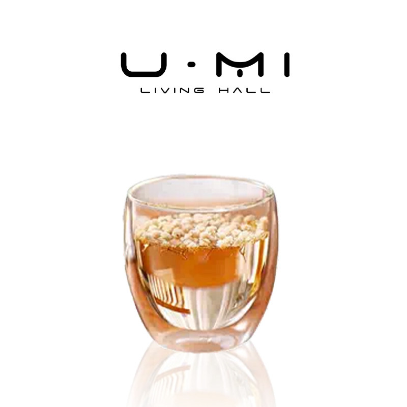 U Mi LIVING·双层|杯具双层耐热玻璃杯咖啡杯家用牛奶杯带盖茶杯,餐饮具,玻璃杯,淘宝优惠券,粉丝福利购,淘宝优惠卷