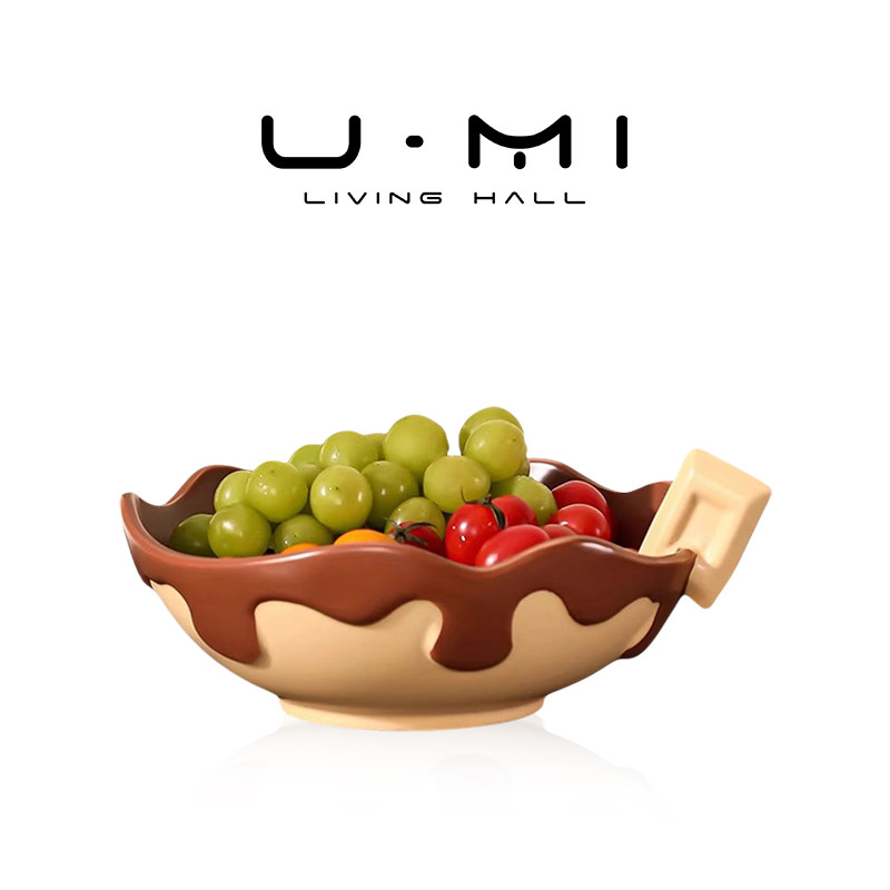 U Mi LIVING · 丝承 | 果盘创意陶瓷巧克力撞色客厅家用茶几收纳,餐饮具,果盆/果盘/果篮,淘宝优惠券,粉丝福利购,淘宝优惠卷