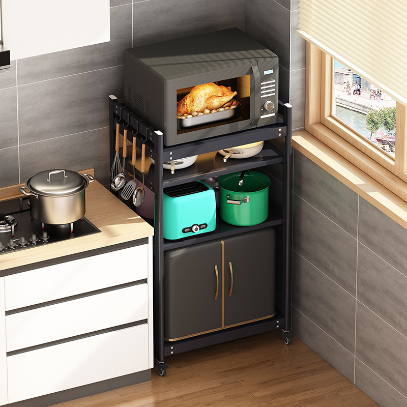 大尺寸厨房置物架落地嵌入式洗碗机蒸烤箱立式消毒柜专用架子家用