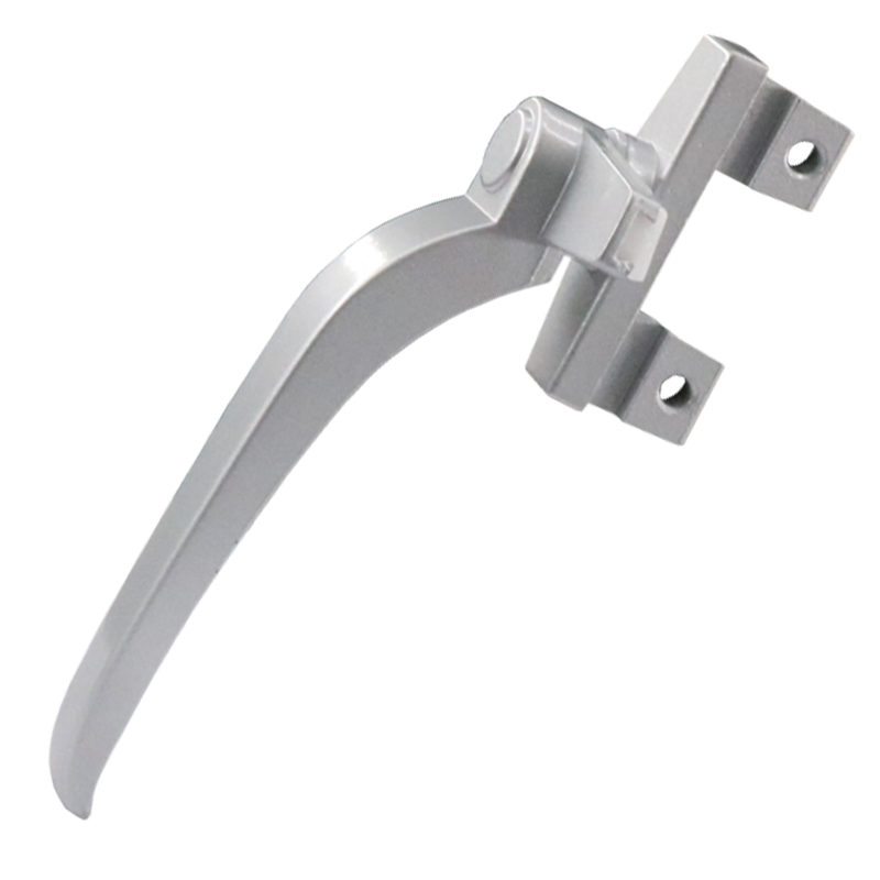 50型铝合金门窗执手  外推平开窗户38型把手 玻璃幕墙拉手7字锁柄