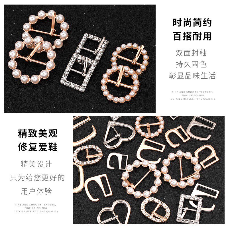 女凉鞋扣子配件皮鞋搭扣腰带装饰纽扣