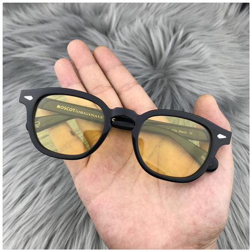 MOSCOT LEMTOSH墨镜女黄色夜视偏光玛士眼镜复古板材太阳眼镜男