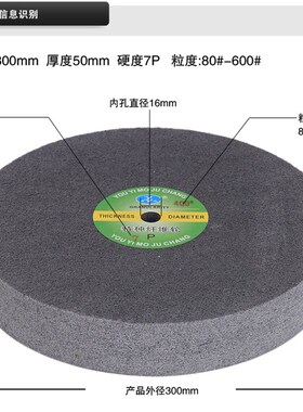 有义尼龙轮不锈钢纤维抛光轮 金属研磨轮不织布轮7p12*2 300*50mm