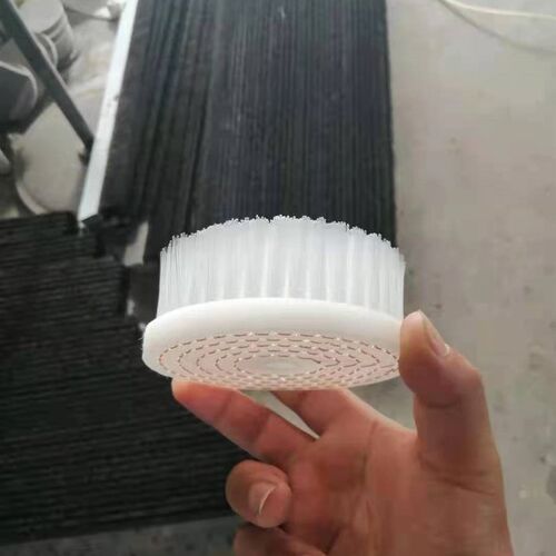 厂家直销工业带杆碳化硅圆盘刷打磨抛光铝件去毛刺刷抗静电尼龙丝