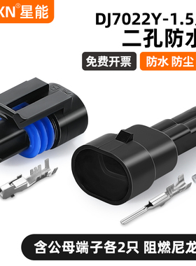 2孔汽车防水连接器国产12162193水温传感器插头DJ7022Y-1.5-11/21