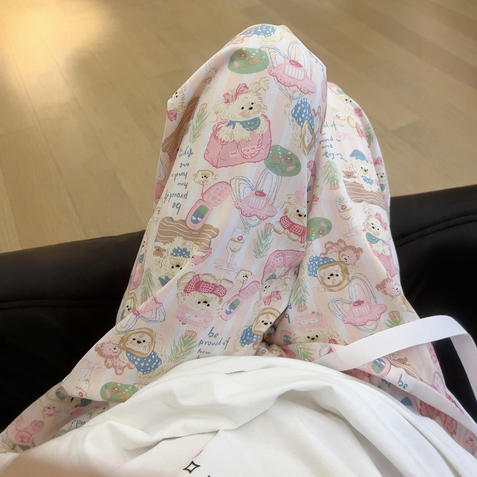 小狗睡裤遛弯裤女棉绸裤