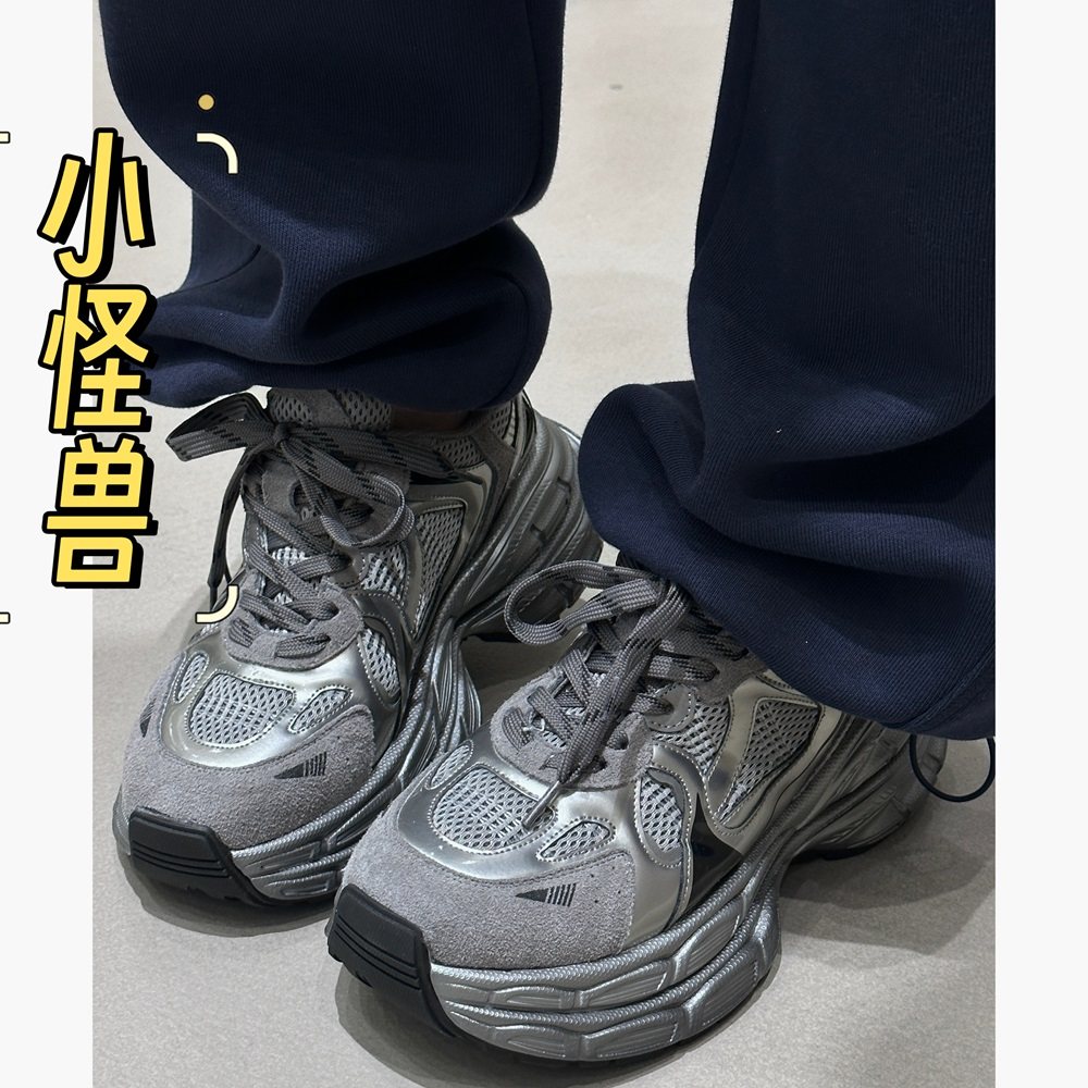 棒球队长巴黎同款小怪兽厚底老爹鞋女款2024秋冬女鞋子休闲运动鞋