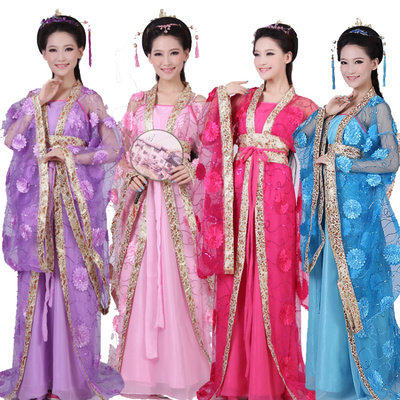 古装汉服cos嫦娥仙女拖尾