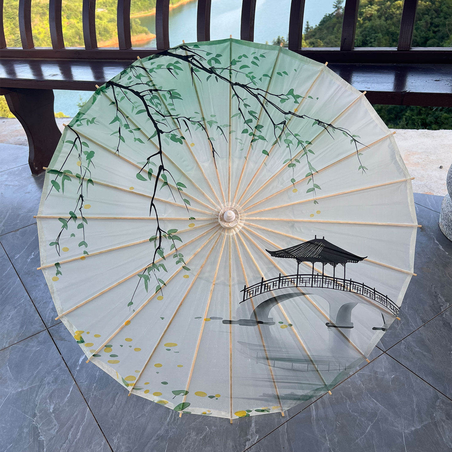 非遗手工油纸伞古风道具