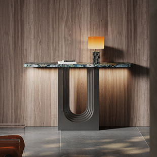 入户玄关柜置物台桌子正对门聚财玄关桌隔断靠墙边桌祖母绿奢石