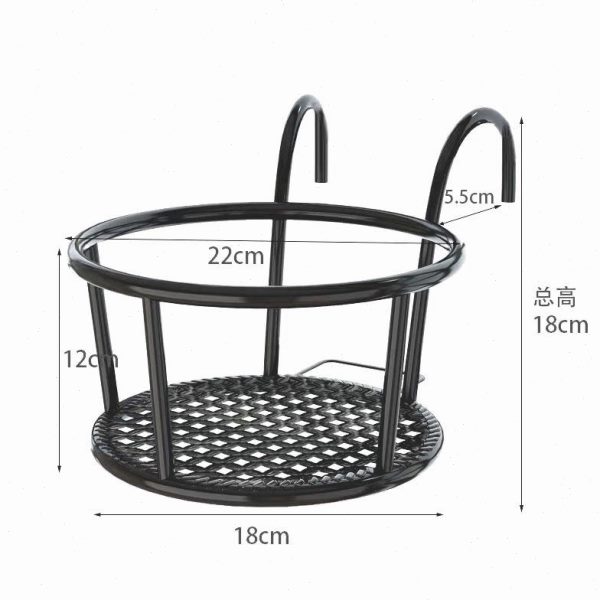 架挂钩铁艺篮植铜钱草多肉盆造景固鱼缸水草器定水培植物根