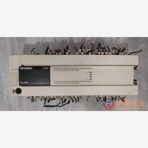 三菱PLC FX3U-80MR/ES-AFX3U-4AD-