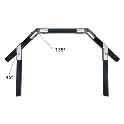 20/25/30mm不锈钢方管连接件镀锌方管组装免焊接方钢架子  固定件