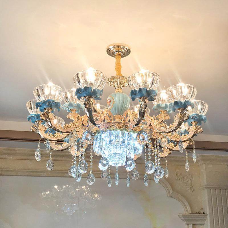 法式水晶吊灯欧式客厅灯大气奢华灯具套餐别墅主卧室餐厅灯饰网红,3C数码配件,USB灯,淘宝优惠券,粉丝福利购,淘宝优惠卷