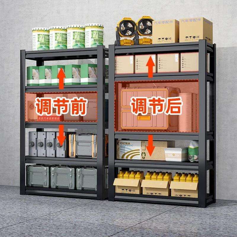 仓储货架家用置物架落地多层钢制货物架商用仓库超市地下室储物