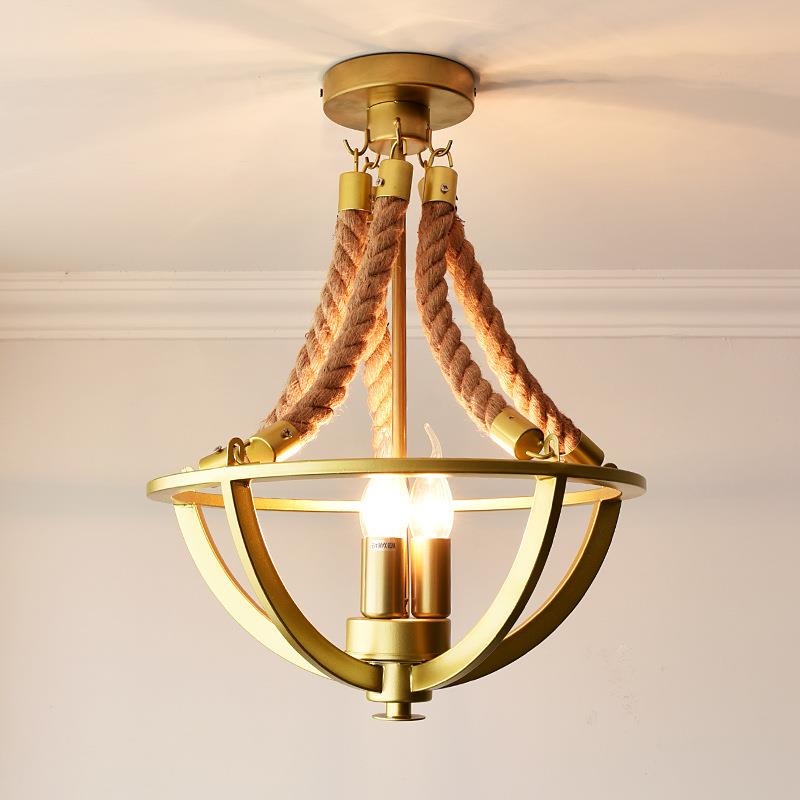 新款美式复古客厅吊灯创意大气温馨卧室灯法式欧式复古餐厅灯具